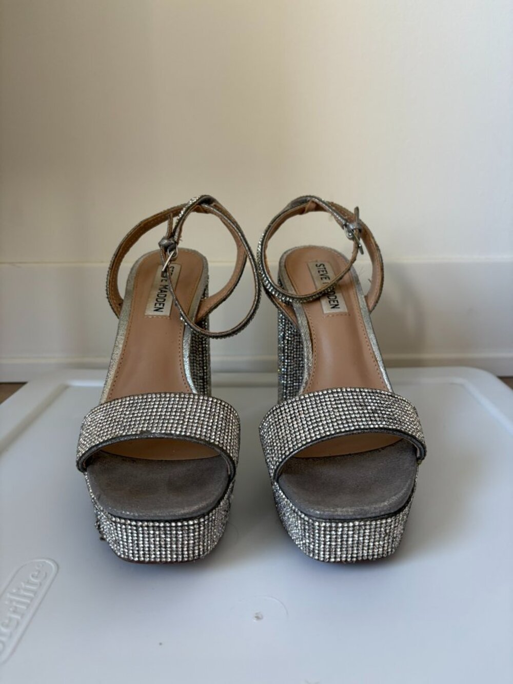 Steve Madden Rhinestone Platform Heels